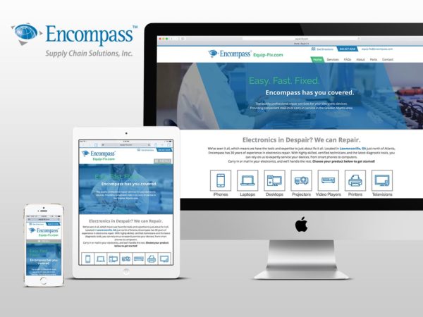 encompass equip-fix responsive website