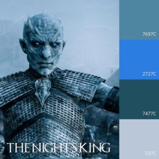 Game of Thrones Pantone Color Series! #thenightsking #nightsking #got #gameofthrones #pantone #color #webdesign #design #thenorth #beyondthewall #lordcommander #nightswatch