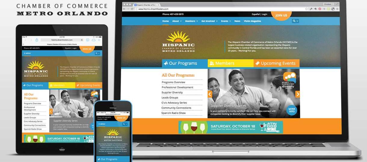Hispanic Chamber of Commerce of Metro Orlando Website