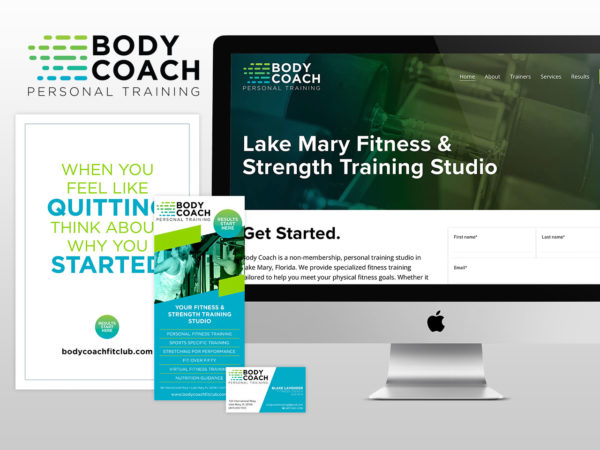 Body Coach Website and Brand Collateral