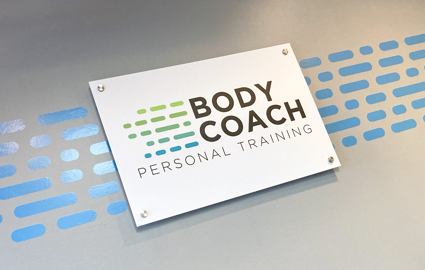 Body Coach Logo on Wall