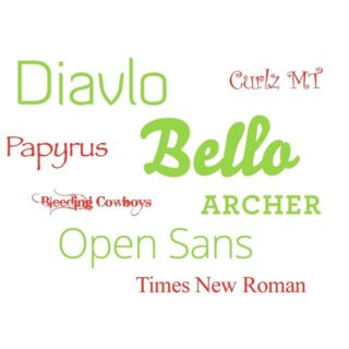 Favorite and hated fonts! Click the link in our bio to vote! #diavlofont #archerfont #font #fonts #bellofont #curlzmt #papyrusfont #opensans #bleedingcowboys
