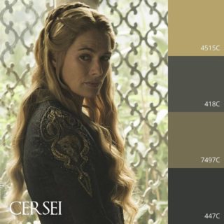 Pantone Color series! #gameofthrones #cersei #got #queen #queenmother #ladyofcasterlyrock #lenaheadey #pantone #color #design #gold