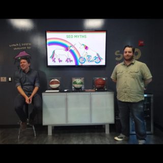 @christian.knightly and Dan gave a presentation about #SEO today! #rainbows #unicorns #tcx #seomyths