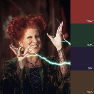 October 1 - Pantone color series! Hocus Pocus Bette Midler Winifred Sandrson #hocuspocus #pantone #color #bettemidler #sandersonsister